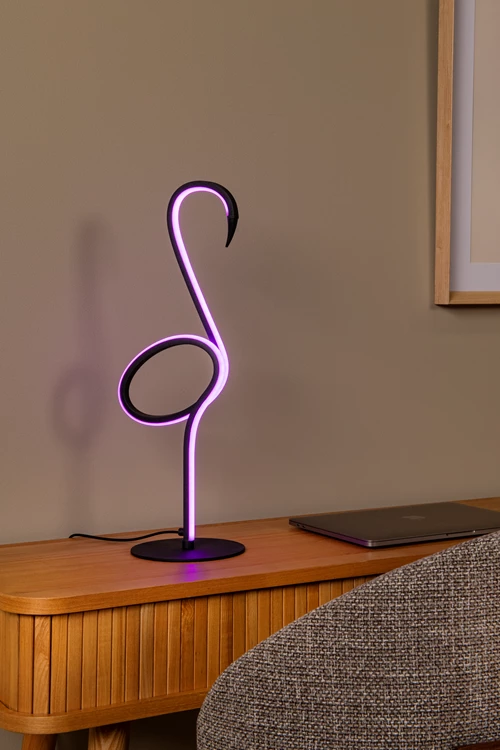 Lucide FLAMINGO - Lampe de table - LED Dim. - Rvb - Multicolor - ambiance 3